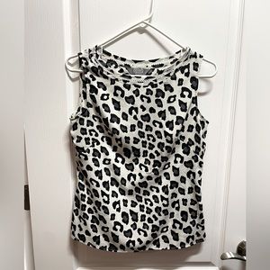 Merona cheetah print blouse xs